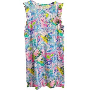 Lilly Pulitzer Laina Dress 'Pop Up Wish You Were Here' Palm Beach Size Small NEW
